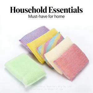 Pastel Color Scrub Sponges Absorbent Dish Sponges for Kitchen & Bathroom thumbnail-1