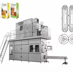 Automatic Aseptic /200ml/250ml/330ml/500ml/1000ml Milk Juice Water Brick Carton Filling Packaging Machine thumbnail-3