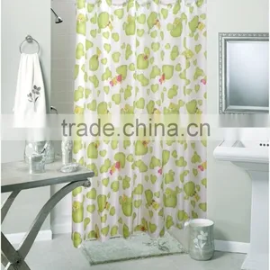 Lovely Design Polyester Shower Curtain, 100% Waterproof Bathroom Curtain thumbnail-3