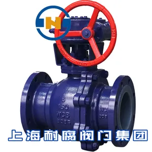 Cast Iron Steel Full PTFE Lined Flange End Wafer Type Butterfly Valve thumbnail-2