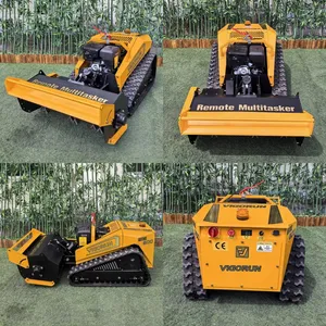 Vigorun Remote Control Mower and Trimmer Head Loncin 420CC Gasoline Engine Heavy Duty Flail Mower thumbnail-2