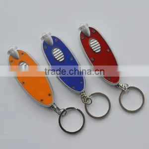 Hot Selling Cheap Plastic Promotional Fish Shape CE&ROHS Mini Led Keychain thumbnail-1
