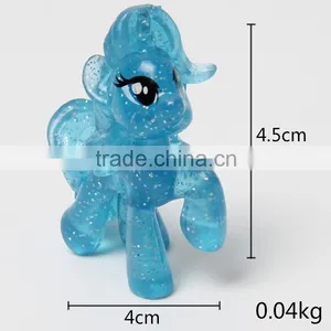 Small Toy Clear Plastic Animal Figurines Horses Kid Toys Plastic Horses thumbnail-1