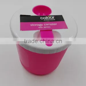 Plastic Storage Canister With Spoon thumbnail-1
