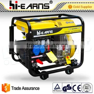 Four Wheels Single Phase 2KW Diesel Welder Generator thumbnail-2