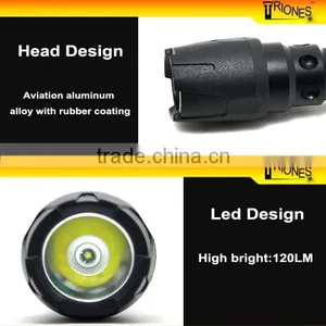 (1500365) Rubberized LED R3 120LM AAA Battery High Quality Compact Flash Lights Quality Choice thumbnail-3