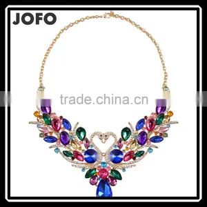 Fashion Summer Luxury Swan Beautiful OL Delicate Noble Pendant Necklace Women Collier Choker Collar Jewelry thumbnail-1
