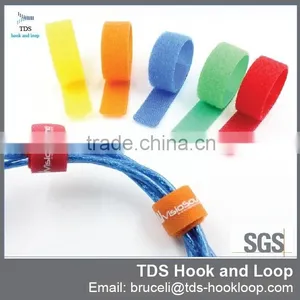 Custom Logo Colorful Hook and Loop Cable Tie thumbnail-2