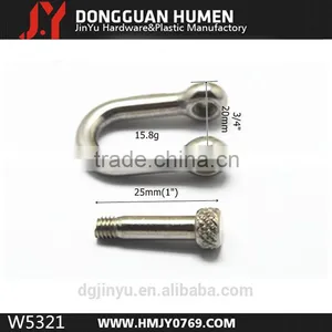 Stainless Steel U Shackle , Adjustable Straight Shackle thumbnail-2