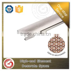 Sample Supply Aluminum Profile U Shape Bronze Metal Tile Corner Trim thumbnail-1