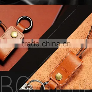 Remax RC-034i Genuine Leather Key Ring USB Cable for IPhone 6 6s Plus SE Cord Special Strap Design 32cm Cable For IOS TB-0389 thumbnail-2