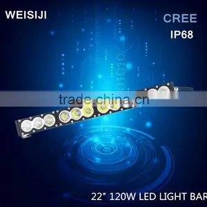 New Arrival Single Row Amber and White Color Led Light Bar 120w With CE ROHS Certification Supplier's Choice thumbnail-1