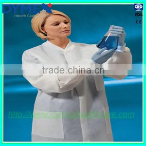 Clean Room Disposable Lab Coat With Elastic Cuff thumbnail-1