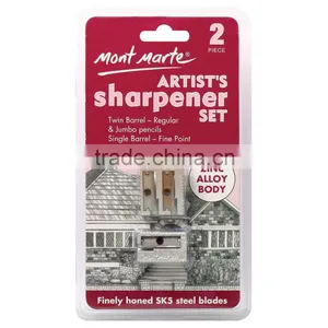 Mont Marte Artists Sharpener Set Zinc Alloy 2pce thumbnail-1