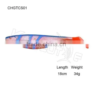 CHGTCS01custome Package Soft Shad Fishing Lure in Freshwater and Saltwater Fishing thumbnail-1