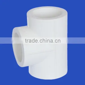 BOYAN Zhejiang Taizhou Huangyan Plastic Pipe Fitting White Equal Tee Ppr Pipe Fitting thumbnail-1
