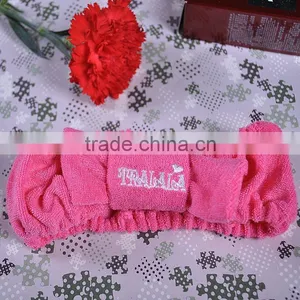 Pink Fashion Headband With Elastic/hair Band With Elastic /microfiber Hair Band thumbnail-1