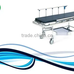 Stainless Steel Adjustable Patient Transfer Stretcher Trolley for Sale thumbnail-1