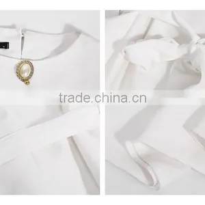Wholesale Women Long Sleeve Girl White Shirt Tops in Guanghzhou thumbnail-6