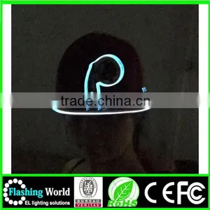 Beautiful in Colour Elegant Appearance Custom Electroluminescent el Wire Hats thumbnail-1