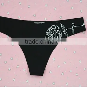 2014 Seamless Laser Cut Sexy Mature Women Panties G String thumbnail-1