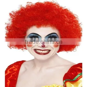 Adults Crazy Clown Wig Unisex Rainbow Curly Afro Fancy Dress Costume Accessory thumbnail-1