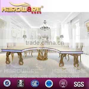 With Music Shaking Led Light Table / Half Moon Shape Round Table Have 8 -10 Seater thumbnail-2