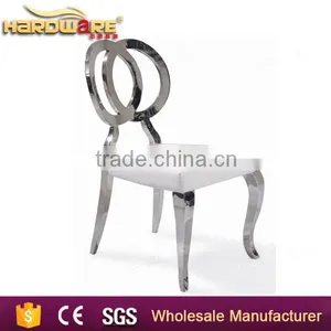 Stainless Steel Cross Back Banquet Chair , Hotel Wing Back Dining Chair Supplier's Choice thumbnail-1