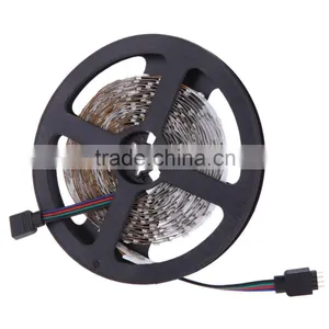 With IR Remote Controller 10M 2*5M 3528 SMD RGB 600LEDs LED Strip Light Lamp 24Key + Power Adapter AC100-240V thumbnail-1