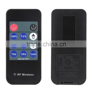 DIY RF DC12V-24V LED Amplifier Wireless Dimmer+ 11keys Remote Controller for Single Color LED Strip LED Neon Enlarge Connection thumbnail-3