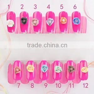 Polymer Clay Nail Art Flower /3D Silicone Nail Art Flower thumbnail-1