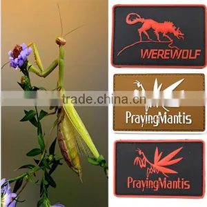 Tem Custom 3d Rubber Patch With Hook/loop Fastener for Military Material Eco-Friendly Soft Pvc+hook/loop Size Customized Color A thumbnail-1