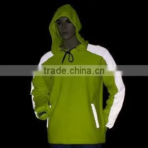 Men's Safety Conscious High Visibility Clothing Reflective Hoody thumbnail-3