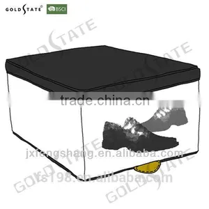 Black- White Folding Polyester Hang Storage Box/bag thumbnail-1