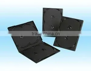 14mm Black DVD Case for 4 Discs thumbnail-1