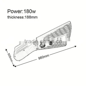 High Lumen Waterproof 100w Aluminium Housing for Cob Led Street Light thumbnail-2