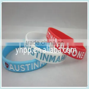 Custom I Love Austin Mahone Silicone Wristband Bracelet thumbnail-2