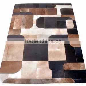 Hair-On Cowhide Leather Carpet M-8 thumbnail-1