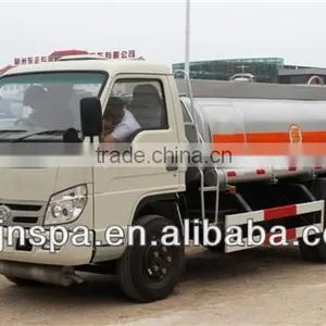 Foton Bowser Truck, 3000L Stainless Steel Refueling Truck for Sale thumbnail-1
