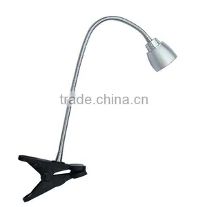 Eye Protection 3w Clip-on Led Clamp Light Mini Flexible Gooseneck Bedside Reading Light thumbnail-3