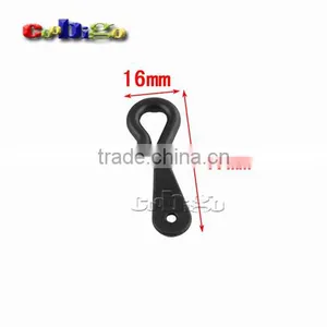 47*16mm Black Plastic Hanger&Hook For Garment Textile Accessories #FLC235-B thumbnail-1