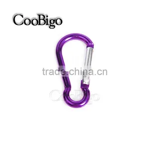 Colorful Aluminum Spring Carabiner Snap Hook Hanger Keychain Hiking Camping #FLQ186-6C(Mix-s) thumbnail-6