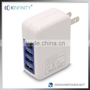 4 Port USB Multi Charger, USB Travel Charger, Travel Charger thumbnail-1