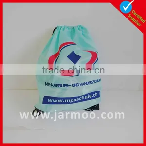 Custom Printed Clear Vinyl Pull String Bag thumbnail-1