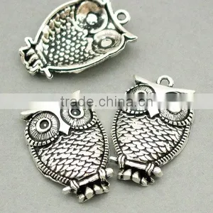 Custon Jewelry OEM Factory Zinc Alloy Owl Charms thumbnail-2