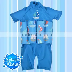 Professional Swimwear Wholesale Best Multicolor Polyester Elastane UPF50+ MIT 1-6y Floating Swim Suit thumbnail-1