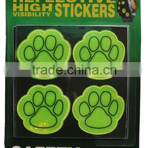 PVC Reflective Dogfoot Print Sticker Reflective Smile Sticker Reflective Bike Stickers Quality Choice thumbnail-3