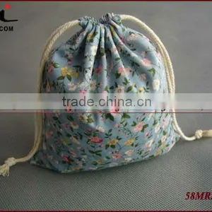 Cotton Linen Drawstring Bag,Cute Drawstring Bags thumbnail-1