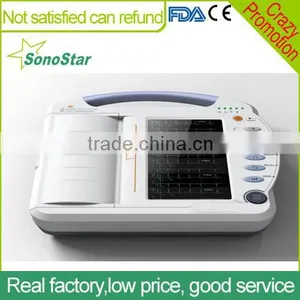 Sonostar Portable ECG 12 Leads ECG Machine, Electrocardiograph,Monitor SE-12B thumbnail-1