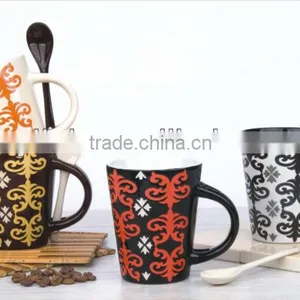 Abstract Drawings Cafe Mug With Spoon for Keylink thumbnail-1